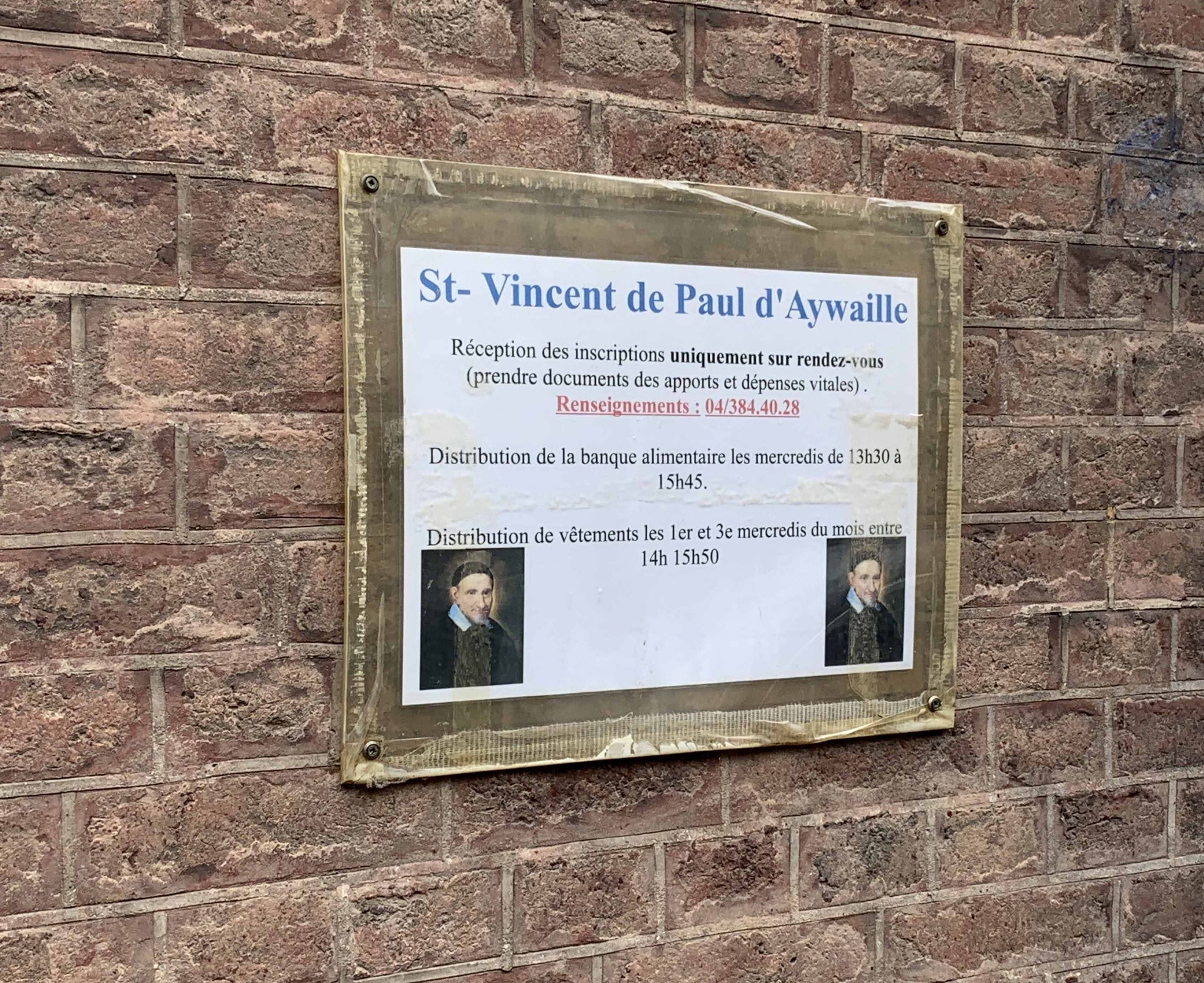 Saint-Vincent de Paul Aywaille : banque alimentaire