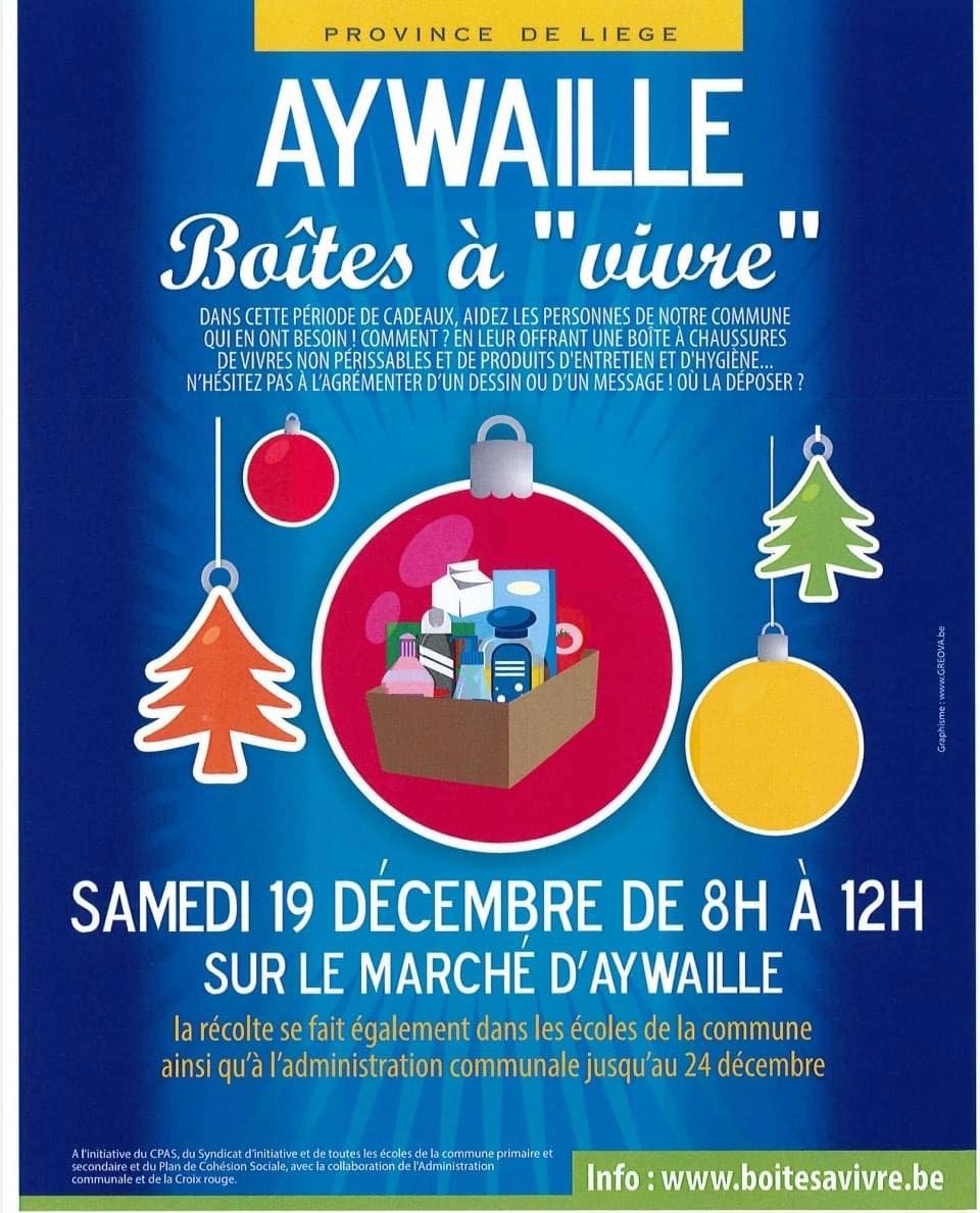 L’opération Boîte à Vivre a Aywaille, c’est reparti!