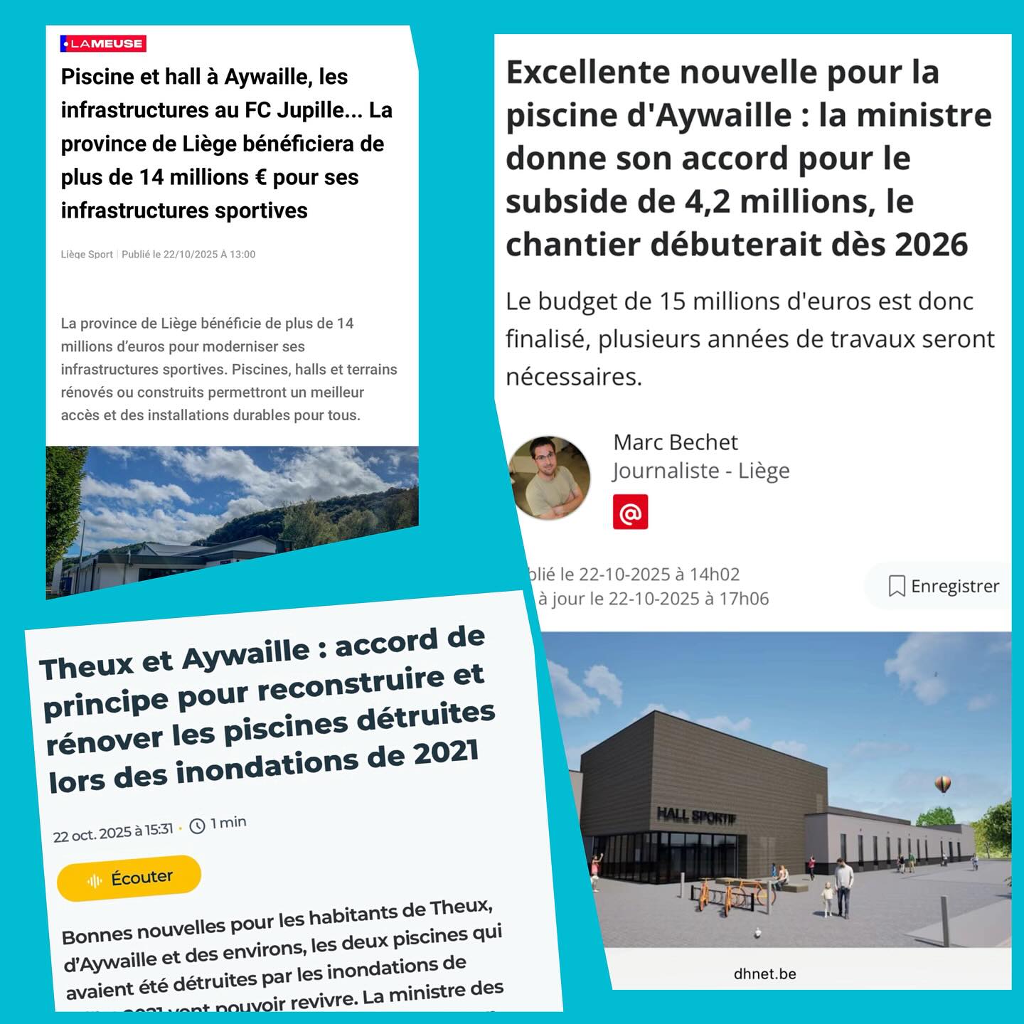 Une excellente nouvelle pour Aywaille : la piscine renaît, un cœur de vie pour la commune